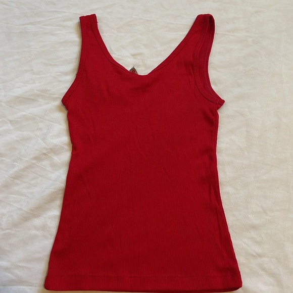 Vintage Ribbed Tank with Sequin Flower size XS - Picture 5 of 6
